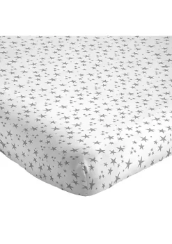 Saturday Park Dark Gray Stars 100% Organic Cotton Twin Sheet Set -Perry Elli Shop Belk 1025