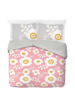 Saturday Park Cutout Floral 100% Organic Cotton Duvet Cover & Sham Set -Perry Elli Shop Belk 1030