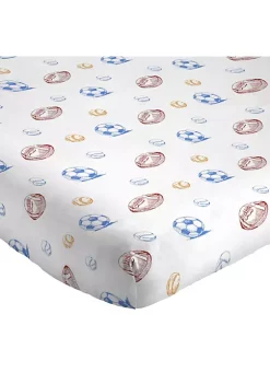 Saturday Park Vintage Sports 100% Organic Cotton Twin Sheet Set -Perry Elli Shop Belk 1038