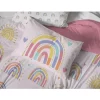 Saturday Park Doodle Rainbow 100% Organic Cotton Duvet Cover & Sham Set