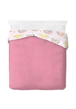 Saturday Park Doodle Rainbow 100% Organic Cotton Duvet Cover & Sham Set -Perry Elli Shop Belk 1042