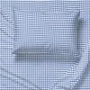 Saturday Park Light Blue Gingham 100% Organic Cotton Full Sheet Set -Perry Elli Shop Belk 1046