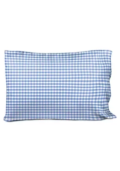 Saturday Park Light Blue Gingham 100% Organic Cotton Full Sheet Set -Perry Elli Shop Belk 1050