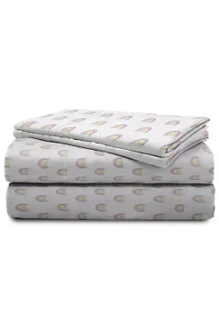 Saturday Park Doodle Rainbow 100% Organic Cotton Twin Sheet Set -Perry Elli Shop Belk 1062