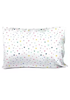 Saturday Park Multicolor Triangles 100% Organic Cotton Pillowcase -Perry Elli Shop Belk 1114