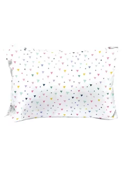 Saturday Park Multicolor Triangles 100% Organic Cotton Pillowcase -Perry Elli Shop Belk 1116