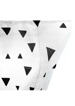 Saturday Park Black Triangles 100% Organic Cotton Pillowcase -Perry Elli Shop Belk 1129