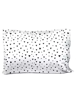 Saturday Park Black Triangles 100% Organic Cotton Pillowcase -Perry Elli Shop Belk 1130