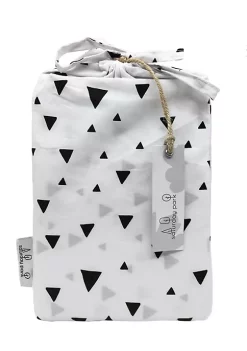 Saturday Park Black Triangles 100% Organic Cotton Pillowcase -Perry Elli Shop Belk 1131