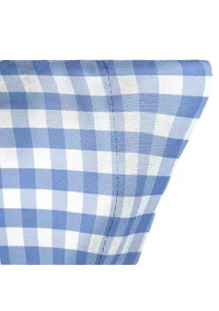 Saturday Park Light Blue Gingham 100% Organic Cotton Pillowcase -Perry Elli Shop Belk 1137
