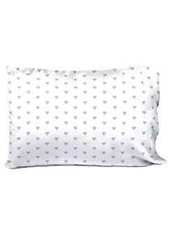 Saturday Park Purple Hearts 100% Organic Cotton Pillowcase