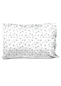 Saturday Park Dark Gray Stars 100% Organic Cotton Pillowcase -Perry Elli Shop Belk 1159
