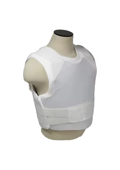 Merchants of Golf Vism Concealed Carrier Vest w 2 3A Ballist Panels-White Lg