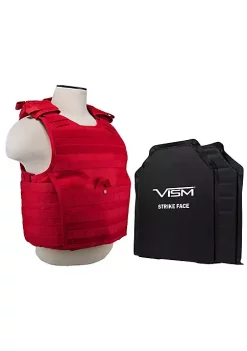 Merchants of Golf Vism Exp Carrier w 2 11x14in 3A SC Soft Panels Med-2XL Red