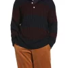 Perry Ellis® Men's Long Sleeve Cable Knit Rugby Sweater -Perry Elli Shop Belk 129