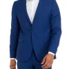 Perry Ellis® Men's Bright Blue Micro Dot Slim Fit Peak Jacket -Perry Elli Shop Belk 134
