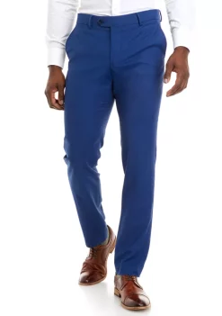 Perry Ellis® Men's Bright Blue Micro Dot Slim Fit Pants -Perry Elli Shop Belk 144