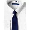 Perry Ellis® Portfolio Boys 4-20 Solid White Dress Shirt with Royal Blue Tie -Perry Elli Shop Belk 243