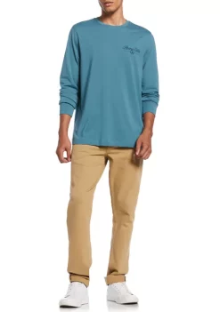 Perry Ellis® Men's Solid Logo Long Sleeve T-Shirt -Perry Elli Shop Belk 255