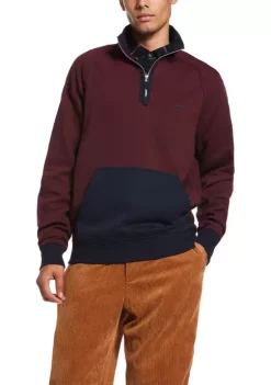 Perry Ellis® Men's Quarter Zip Color Block Sweatshirt -Perry Elli Shop Belk 295