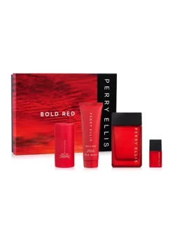 Perry Ellis® Bold Red Eau De Toilette 4-Pc Gift Set - $114 Value!