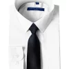 Perry Ellis® Portfolio Boys 4-20 Solid White Dress Shirt with Dark Gray Tie -Perry Elli Shop Belk 365