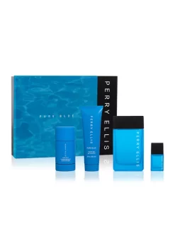 Perry Ellis® Pure Blue Eau De Toilette 4-Piece Gift Set - $114 Value!