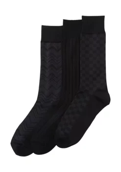Perry Ellis® Textured 3-Pack of Socks