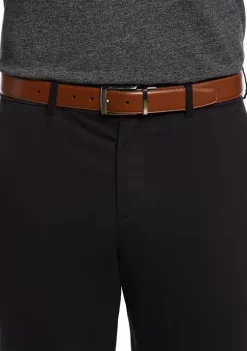Perry Ellis® Amigo Tan to Black Reversible Belt -Perry Elli Shop Belk 419