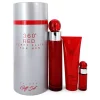 Perry Ellis 360 Red Gift Set -- 3.4 oz Eau De Toilette Spray + .25 oz Mini EDT Spray + 3 oz Shower Gel in Tube Box (Men) -Perry Elli Shop Belk 433