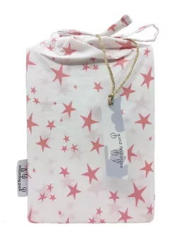 Saturday Park Pink Stars 100% Organic Cotton Pillowcase -Perry Elli Shop Belk 497