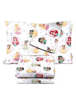 Saturday Park Disney Princess Besties 100% Organic Cotton Twin Sheet Set -Perry Elli Shop Belk 507