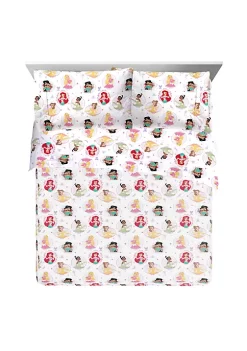 Saturday Park Disney Princess Besties 100% Organic Cotton Twin Sheet Set -Perry Elli Shop Belk 509