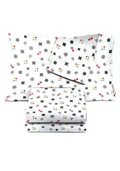 Saturday Park Gamer 100% Organic Cotton Full Sheet Set -Perry Elli Shop Belk 519