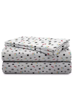 Saturday Park Gamer 100% Organic Cotton Full Sheet Set -Perry Elli Shop Belk 520