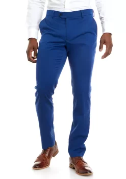 Perry Ellis® Men's Bright Blue Stretch Twill Notch Pants