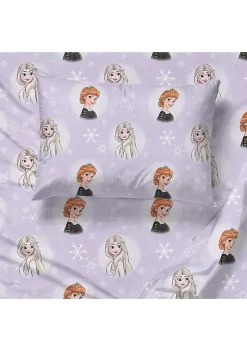 Saturday Park Disney Frozen Watercolor 100% Organic Cotton Queen Sheet Set -Perry Elli Shop Belk 581