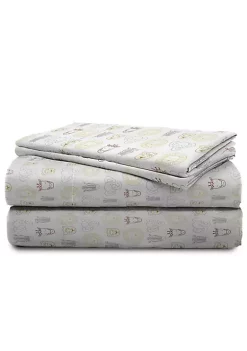 Saturday Park Safari Friends 100% Organic Cotton Queen Sheet Set -Perry Elli Shop Belk 590