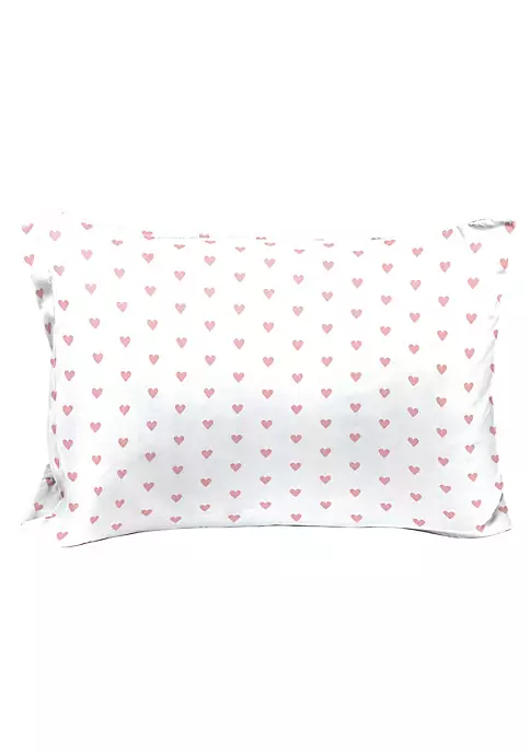 Saturday Park Pink Hearts 100% Organic Cotton Twin Sheet Set 4 Saturday Park Pink Hearts 100% Organic Cotton Twin Sheet Set - Image 2