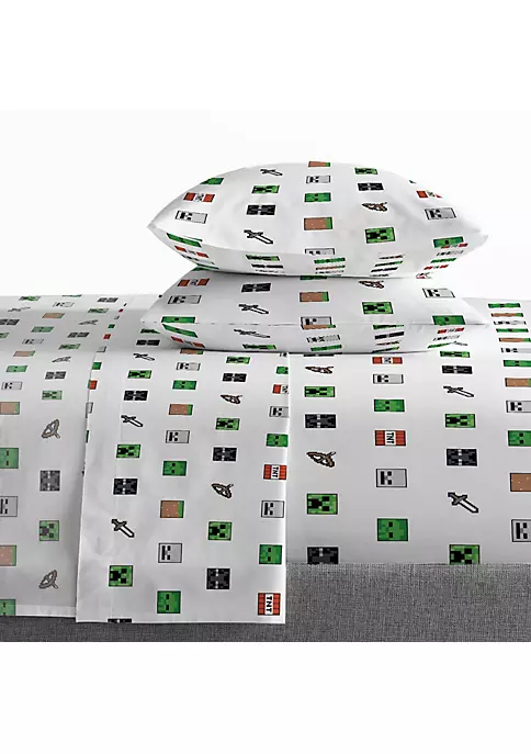 Saturday Park Minecraft Iconic 100% Organic Cotton Bed Set 6 Saturday Park Minecraft Iconic 100% Organic Cotton Bed Set - Image 4