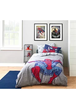 Saturday Park Marvel Spiderman Web Stripe 100% Organic Cotton Bed Set -Perry Elli Shop Belk 629