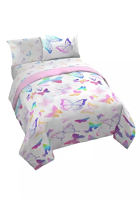Saturday Park Ombre Butterflies 100% Organic Cotton Bed Set 6 Saturday Park Ombre Butterflies 100% Organic Cotton Bed Set - Image 4