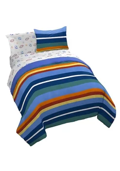 Saturday Park Vintage Stripe & Sports 100% Organic Cotton Bed Set -Perry Elli Shop Belk 662