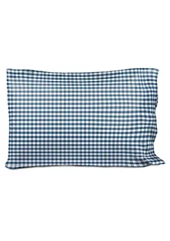 Saturday Park Dark Blue Gingham 100% Organic Cotton Full Sheet Set -Perry Elli Shop Belk 682