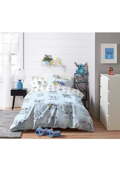 Saturday Park Disney Lilo & Stitch Watercolor Vibes 100% Organic Cotton Bed Set