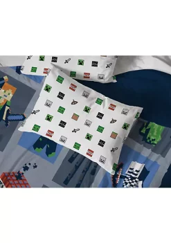 Saturday Park Minecraft Emblematic 100% Organic Cotton Bed Set -Perry Elli Shop Belk 755