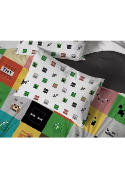 Saturday Park Minecraft Iconic 100% Organic Cotton Bed Set -Perry Elli Shop Belk 768