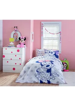 Saturday Park Disney Minnie Mouse Dreaming of Dots 100% Organic Cotton Bed Set -Perry Elli Shop Belk 787