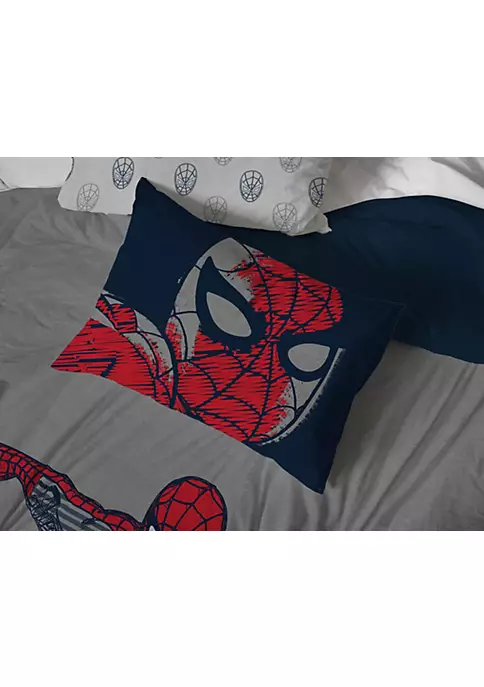 Saturday Park Marvel Spiderman Web Stripe 100% Organic Cotton Bed Set 5 Saturday Park Marvel Spiderman Web Stripe 100% Organic Cotton Bed Set - Image 3