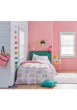 Saturday Park Doodle Rainbow 100% Organic Cotton Bed Set